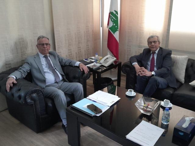 Reception of the Algerian Ambassador to Lebanon at the Ministry of Justice